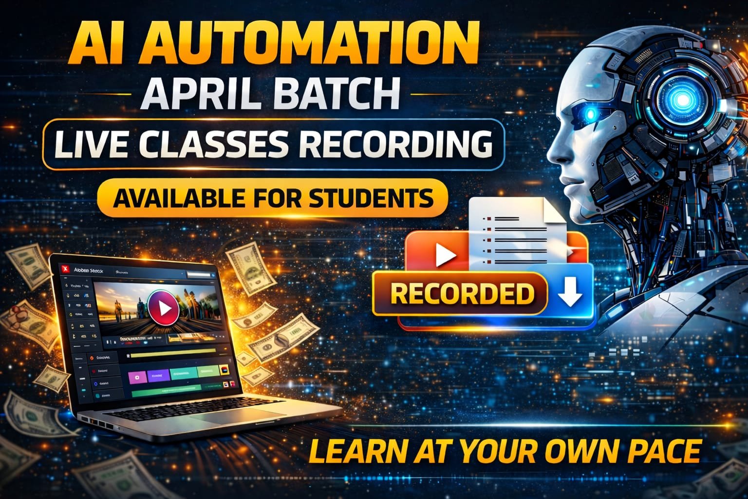 AI Automation April Batch Learn With Recorded Live Classes